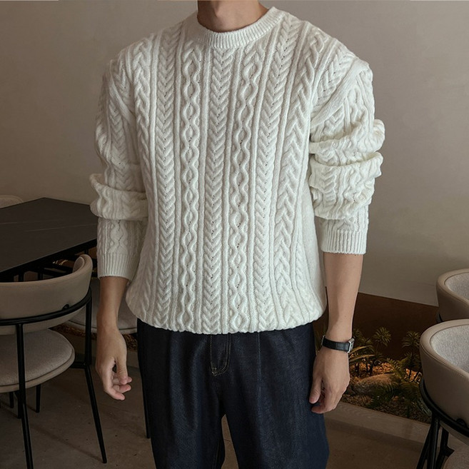 [wool] 램 피셔 라운드 니트
