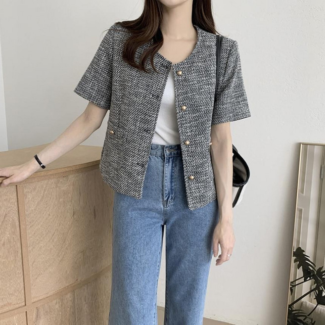 MDMS 小香風外套 短袖外套 女裝 氣質夏天外套