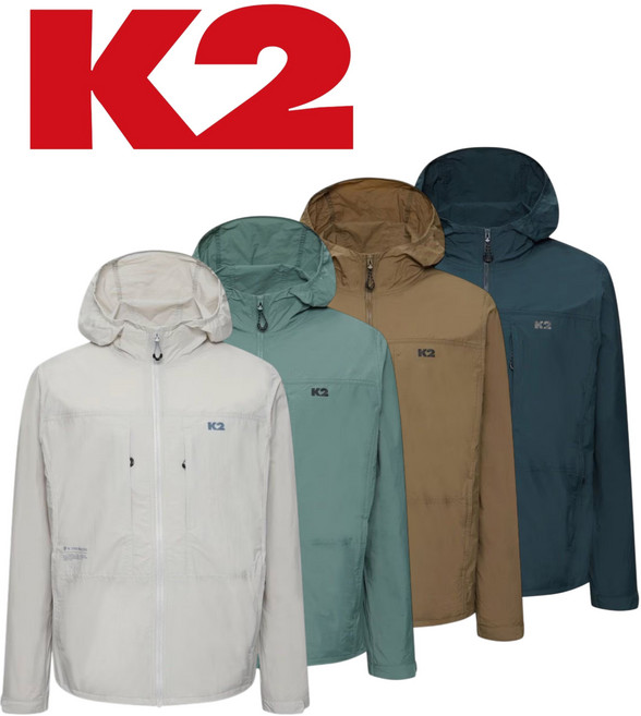 [백화점발송] K2 남성 바람막이 경량점퍼 후드자켓 기능성 간절기 등산 하이킹 트레킹 마라톤 러닝 조깅 가볍고 편한 자켓