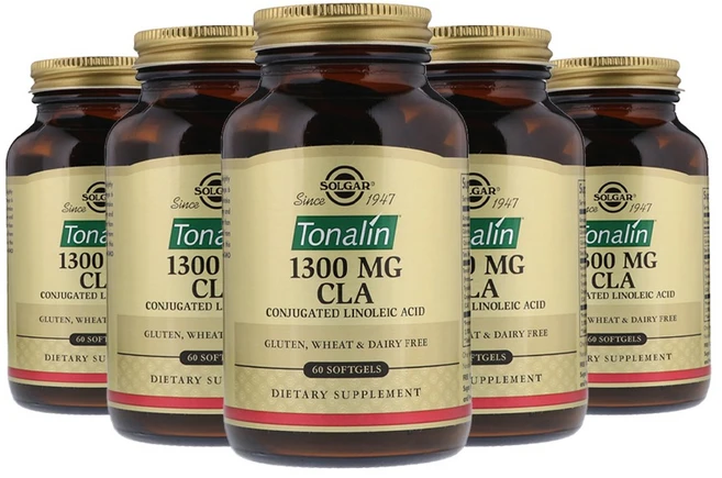 [정품 미국 배송] 솔가 CLA 1300mg 60정 (소프트젤) Solgar Tonalin CLA 1300mg 60정 -5개 SET, 300정, 1세트 - 쿠팡