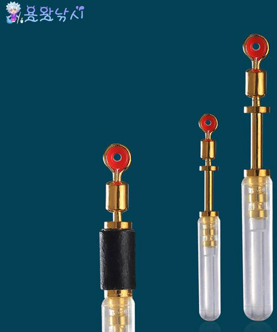 용왕낚시 편납감을수 있는 크리스탈 찌꽂이 10매입 편납홀더 사선찌홀더 자립찌홀더, 10개