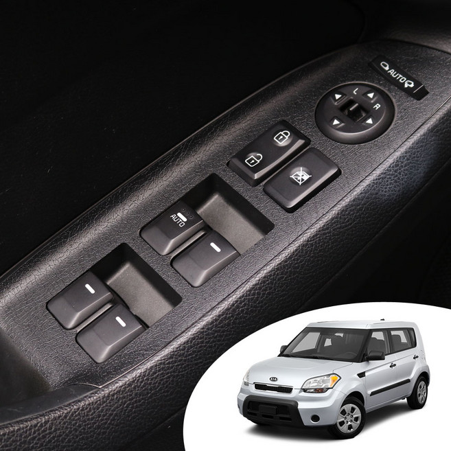 ERK 쏘울 실내 패널 포인트 자동차 데칼 카스티커 / 도어 윈도우 버튼 에어벤트 콘솔 기어 몰딩, 쏘울-유광화이트, C 콘솔 기어 몰딩, 1개