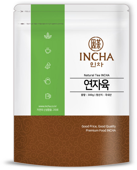 인차 국산 연자육 연꽃씨앗 연자육차 껍질미제거, 300g, 1개