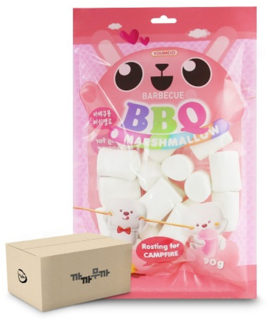 유미지 바베큐용 머쉬멜로, 90g, 24개