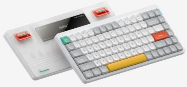 Nuphy Air75 V2 무선 기계식 키보드 트라이 모드 초박형 사일런트 핫 스왑 긴 배터리 수명 맞춤형 드워프 스위치 키보드, Brown 2.0 Switch, 1)WHITE