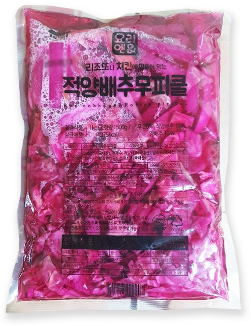 [일가집]적양배추 무피클 1kg 국내산재료, 1개