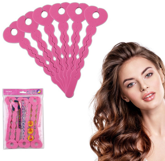 6p/12p/18p 스펀지 헤어롤 효리스틱컬 그루프 헤어 컬링 셋팅 웨이브, 2세트(12p)