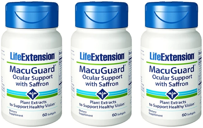 라이프 익스텐션 (Life Extention) 마쿠 가드 시력 서포트 60 소프트젤 X 3개, 1세트, 60정 - 쿠팡