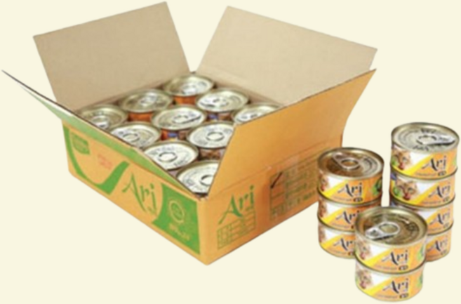 고양이 통조림 캔 간식 아리 참치+타우린 80g x24개(1박스) 애묘 영양 생선 캣푸드, 24개