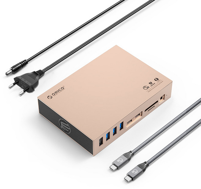 오리코 썬더볼트 3 독 15 in 1 도킹스테이션 HDMI USB SD카드 C타입 전원포트 TB3-15T, 1개