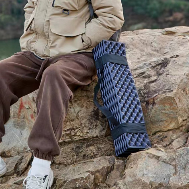 손할매 프리미엄 백팩킹 IXPE 14단 발포 캠핑매트, 네이비