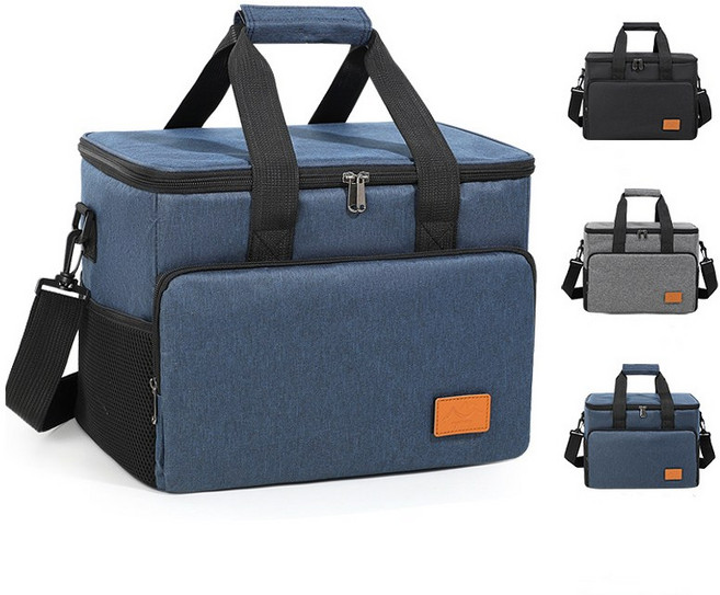 휴니프 보온보냉 가방 보냉백 낚시 캠핑 여행 피크닉 쿨러백 22L 대형, 블랙 대형