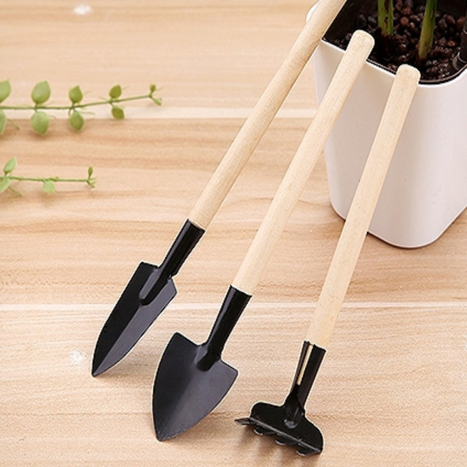 분갈이 화분 미니 삽 갈퀴 3종 미니갈퀴 어린이미니갈퀴 조개삽 가드닝소품, 3개, 15.2cm, 3.9cm