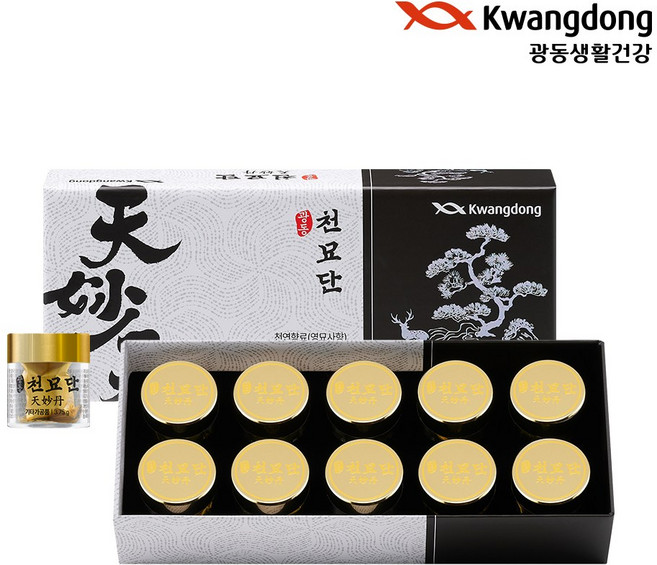 광동 천묘단 영묘사향 1환당 200mg 침향 녹용 사양벌꿀 등 전통원료 함유, 10개, 3.75g