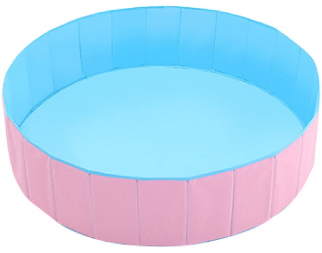 兒童球池 遊戲池 折疊球池 海洋球池 遊戲球池 波波球, 1個, 粉藍球池