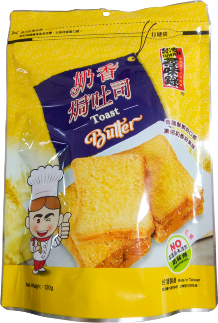 台灣尋味錄 奶香焗吐司, 140g, 1個