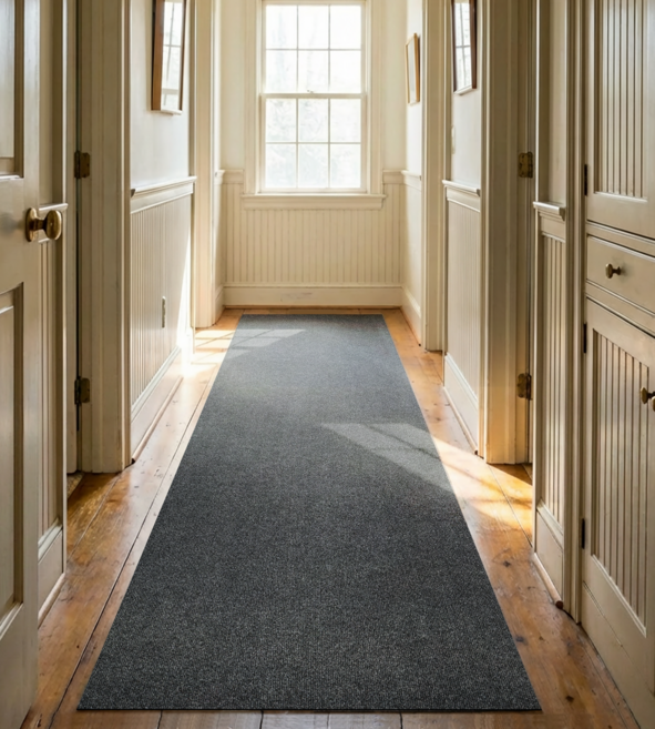 Kismetic 대형 출입구 방음매트 업소용 사무실 호텔 미끄럼방지 카페트, 다크그레이, 1개