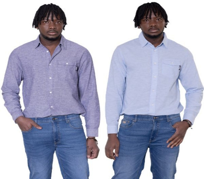 에드윈 25SS 남성 린넨 혼방 셔츠