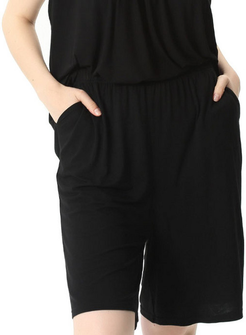 빅사이즈 모달 밴딩 5부 반바지 홈웨어 잠옷반바지 8964