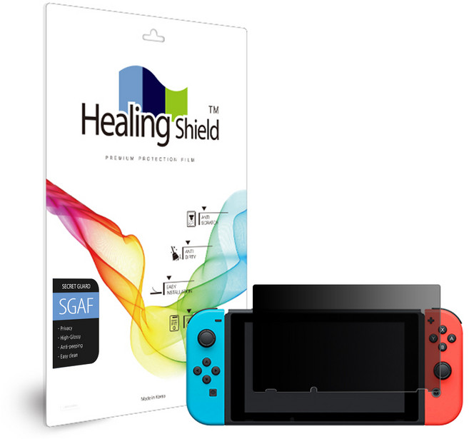 힐링쉴드 닌텐도 스위치 배터리개선 프라이버시 사생활 보호필름 액정, 1개
