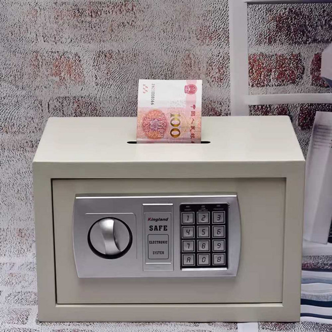 지폐투입금고 대형 사무실 기부함 은행 비밀번호, 블랙 손잡이형 비밀번호 투입식