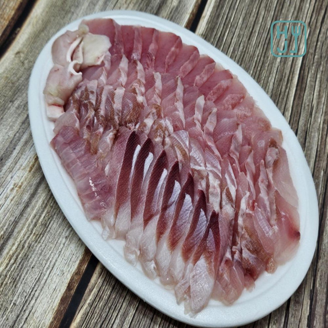 [국내산] 오늘잡은 5~6kg 수컷만 골라 숙성한 명품 민어회 300g