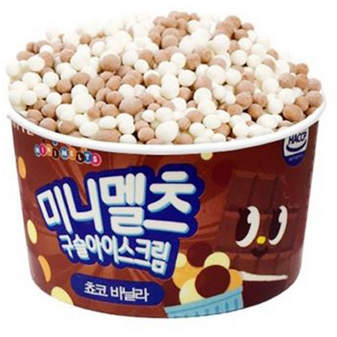 달쿨 추억의아이스크림 미니멜츠 구슬 초코바닐라, 50g, 15개