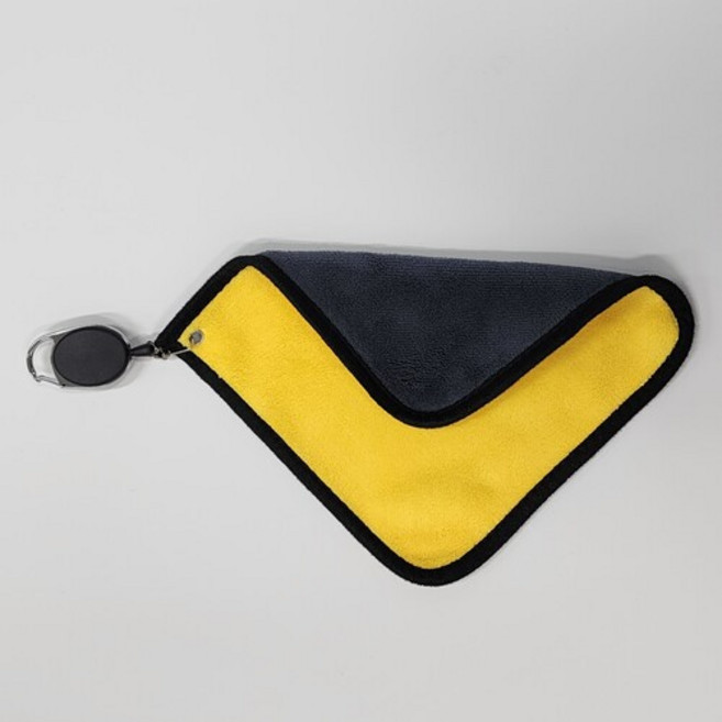 도톰한 골프 릴 수건 타올 골프 용품 골프 볼타올 골프 수건, 1개, 노랑색