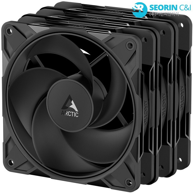 [서린공식] ARCTIC P12 Pro Reverse PST 서린 블랙 3팩