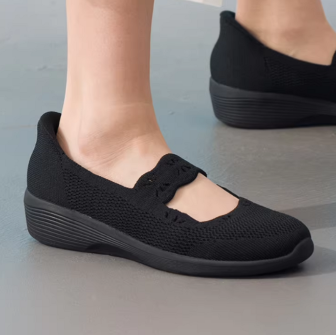 [S]스케쳐스 여성용Skechers 26년 메쉬 메리제인 푹신 발피로감소 캐주얼 스니커즈 슬립온