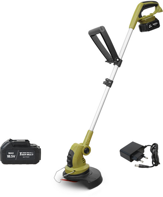 [하이쇼핑] 타이거 예초기 세트 무선 충전식 배터리 잔디 벌초 제초 잡초제거, 1개