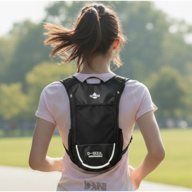 라온라든 초경량 러닝 백팩 자전거 조깅 등산 가방, 1개, 퓨어 화이트