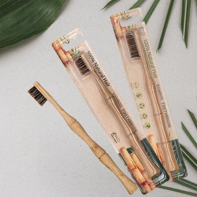 에코시크릿 대나무칫솔 자연모 친환경 말털 제로이스트 NW-152, 1개, 1개입 - 쿠팡