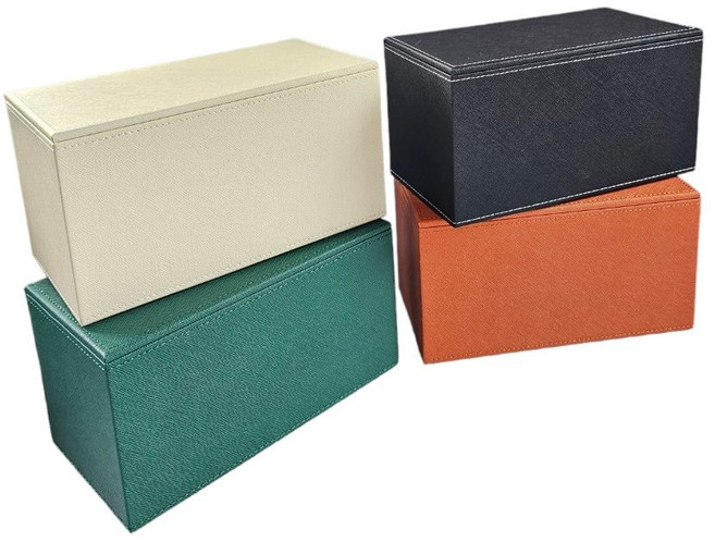 유피어 가죽 보관박스 (중), 보관박스초코, 1개