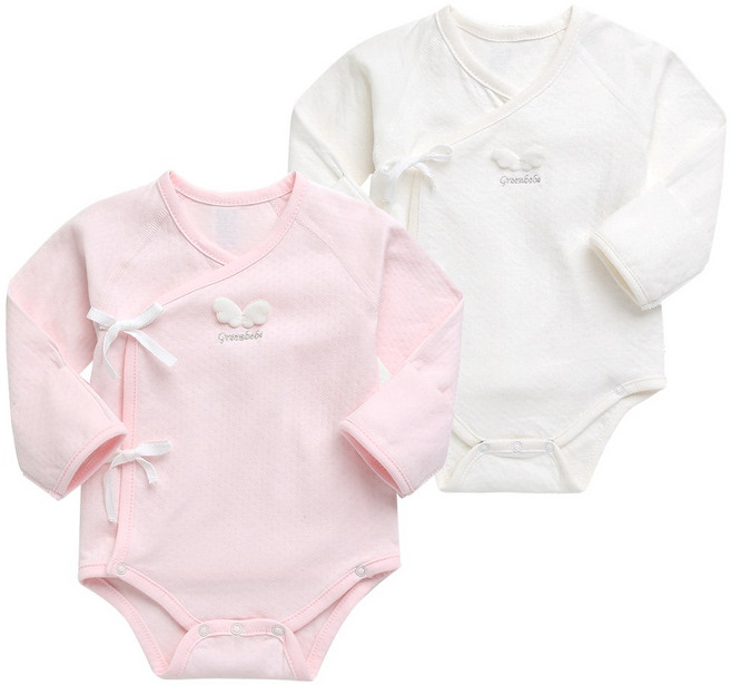 그린베베 신생아 사계절용 엔젤 양면 배냇슈트