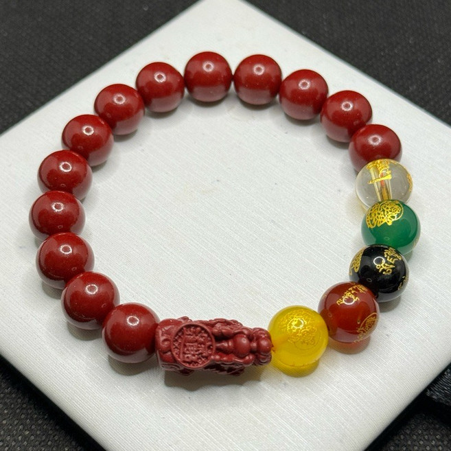 【牛老爹】招財 避邪 貔貅 紫金砂 五路財神 手珠 手鏈 手串