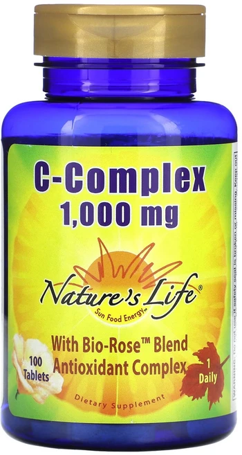 Nature's Life C-복합체 1 000mg 100정 Life (네이처스 라이프), 1개 - 쿠팡