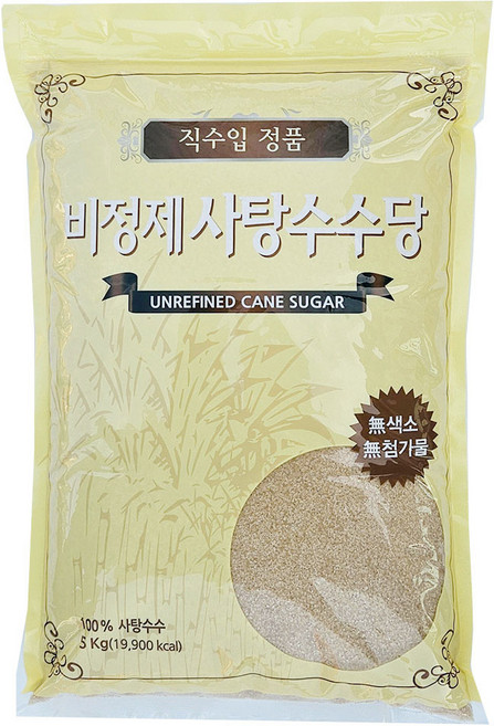 직수입정품 우리존 비정제 사탕수수당, 5kg, 1개