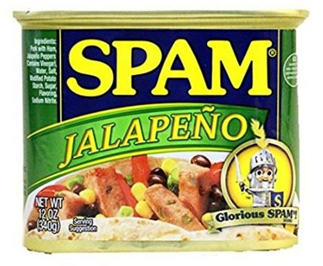 할라페뇨 고추 스팸 (2개 팩) 340g 캔 Spam with Jalapeno Peppers (Pack of 2) 12 oz Cans, 1개