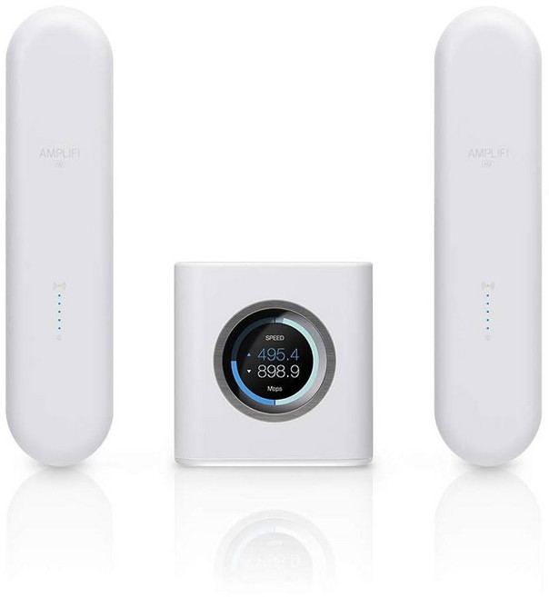 UBIQUITI LABS의 AMPLIFI HD WIFI 시스템 심리스 무선 인터넷 커버리지 라우터 메시 포인트 2개 기가비트 이더넷 WAN 포트 1개 이더넷 케이블 AMPIFI
