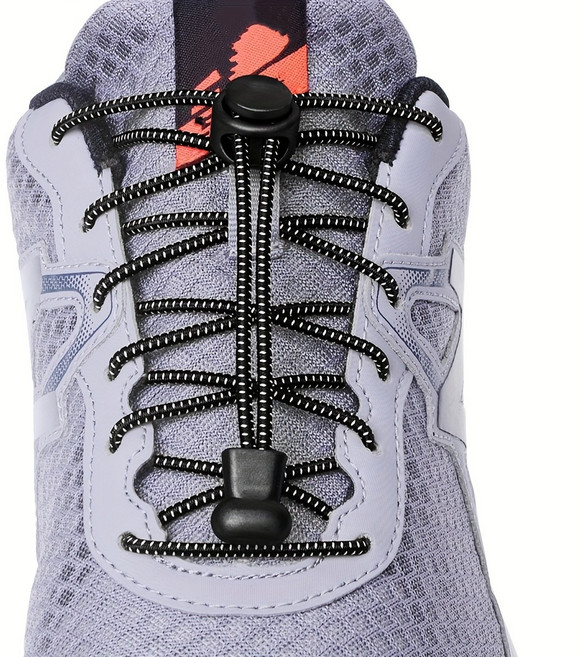 편리한 무매듭 탄성 운동화 끈 고정 스트레치