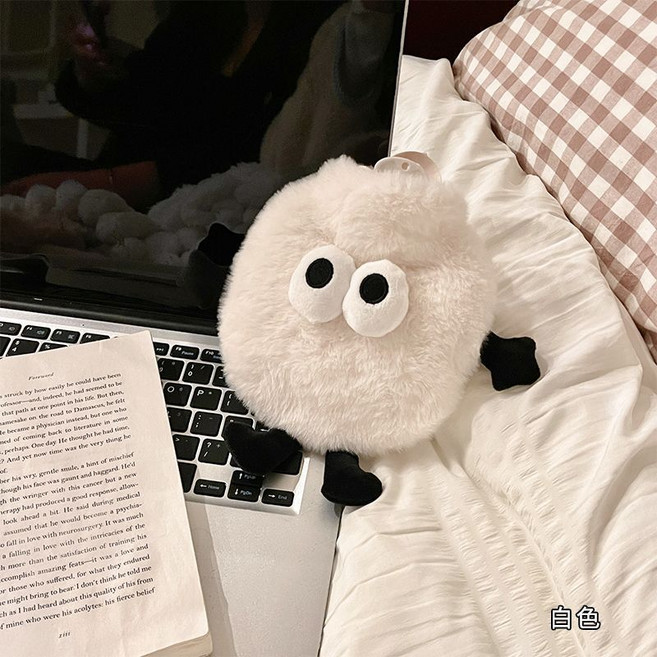 일호장신구 땡글 귀요미 유니크 물 주머니 따뜻한 온열 오래가는 미니 간편한 사용 겨울템, 1개, 화이트