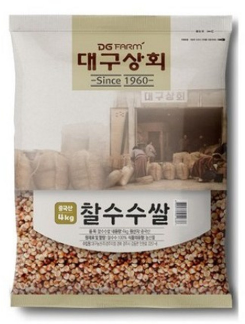 대구상회 중국산 찰수수쌀, 4kg, 4개