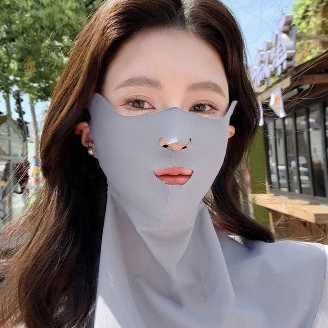 [5시건 당일출고] FOOI 풀페이스 골프 마스크 UV 자외선 차단 바라클라바 얼굴목 햇빛가리개 자전거 등산 넥워머, 1개, 쿨블랙