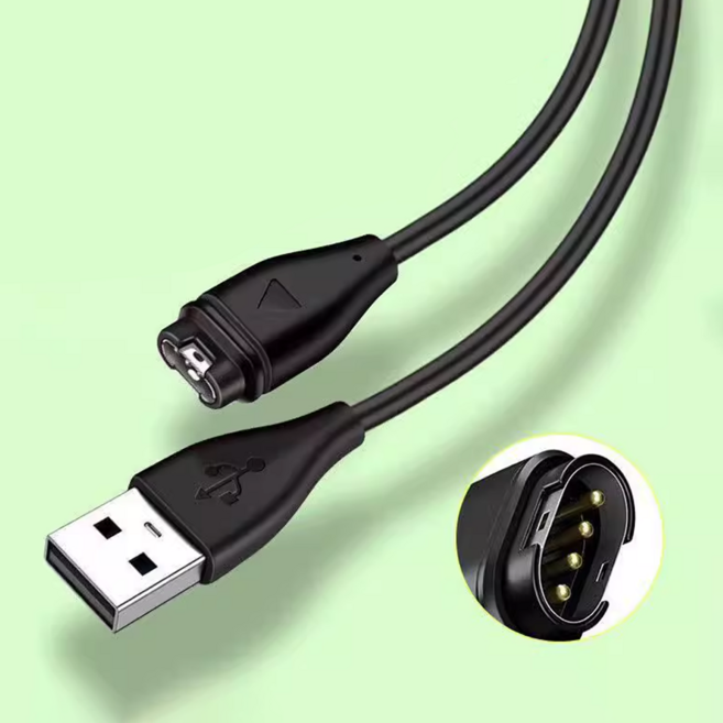 아야 가민 워치 포러너55/255/265/955/인스팅트2/피닉스 충전기 USB 충전케이블 1m, 1+1, (기본형)가민 공용케이블