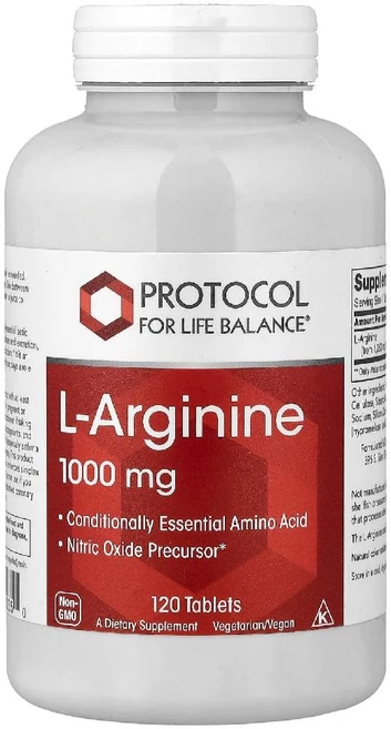 라이프 밸런스 프로토콜 아르기닌 아르지닌 L아르기닌 엘 L-아르기닌 아미노산 1000mg 120정 Protocol for Life Balance L Arginine 120 Ta - 쿠팡