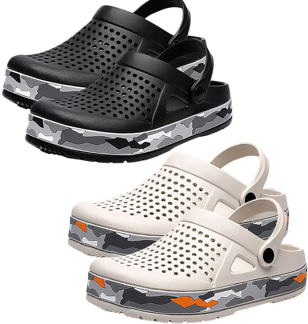 [1+1] 로로비 아쿠아 슈즈 발편한 초경량 EVA 남자 여름 샌들 슬리퍼