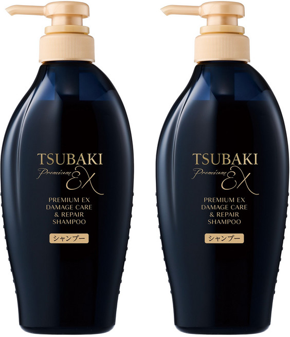 츠바키 프리미엄 EX 데미지케어 앤 리페어 샴푸 450ml, 2개