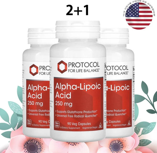 Felicewald Collaborating Partners 필리체발트 알파리포산 ALA 250mg Alpha Lipoic Acid 프로토콜 포라이프밸런스 비건 셀룰로오스 90캡 3개, 90정 - 쿠팡