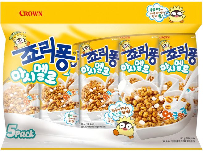 죠리퐁 마시멜로, 39g, 5개